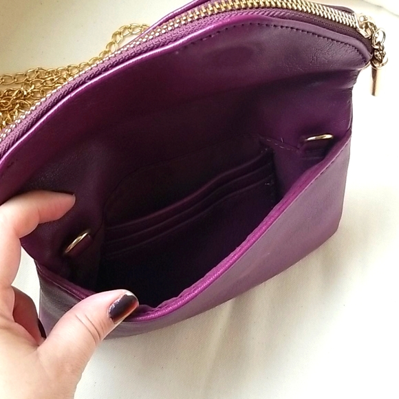 Trending ~Francesca's Small Wallet/clutch purse/accessory~ burgundy/ purple - Picture 3 of 8